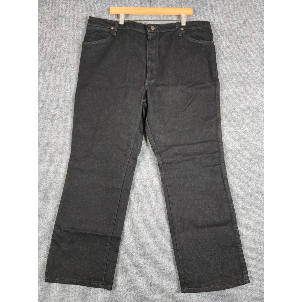 NWT Wrangler Cowboy Cut 938BLK Slim Fit Stretch Jeans Men's 42x30 Black